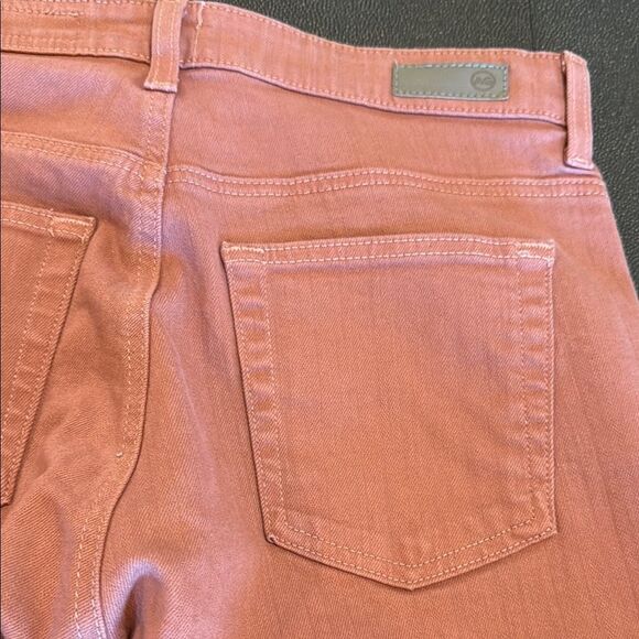 Ag Adriano Goldschmied Kinsley Dusty Blush Wide-Leg Pop Crop Jeans size 29 - Picture 11 of 13